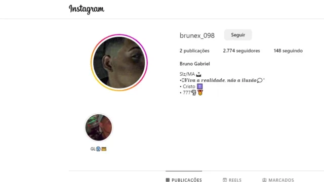 Conta do Instagram com 2.770 sequidores