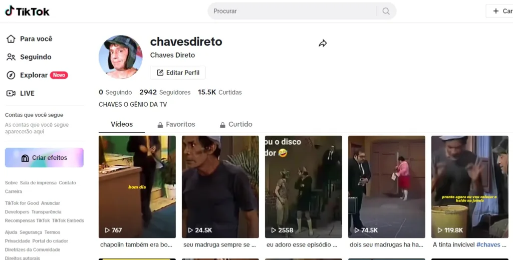 tiktok do chavess