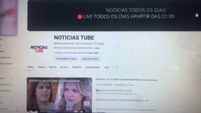 CANAL DO YOUTUBE( NOTICIASTUBE)